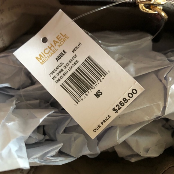 NWT Michael Kors embossed leather Emmy crossbody - Picture 7 of 7